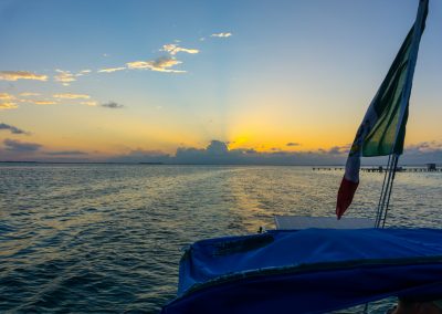 Sailing in the evening