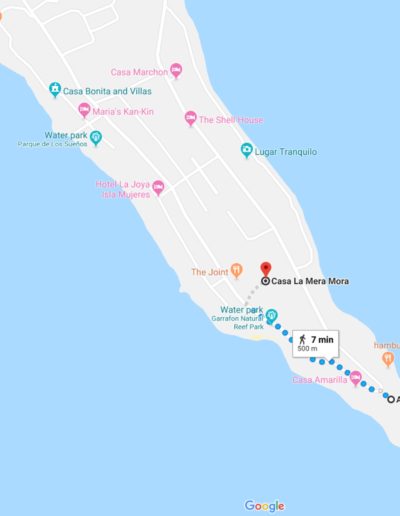 Casa to Acantilado Restaurant